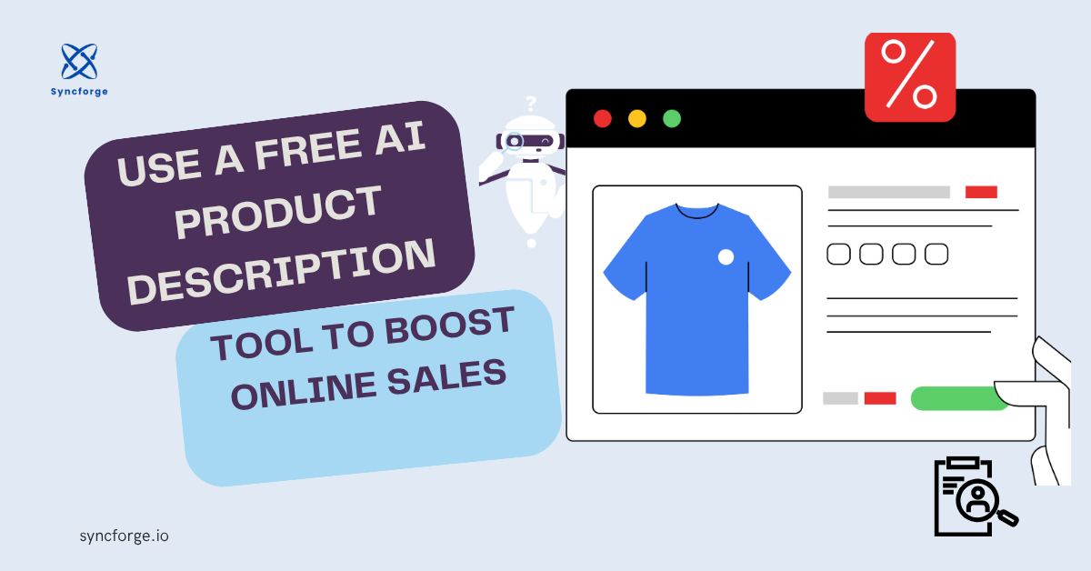 free AI product description tool to create fast, SEO-friendly product listings for your online store.